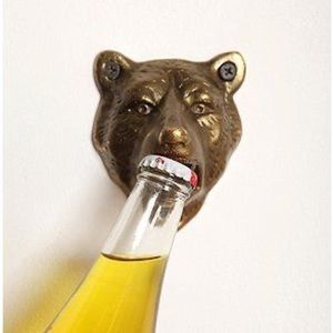 Brass Bear Bottle Opener